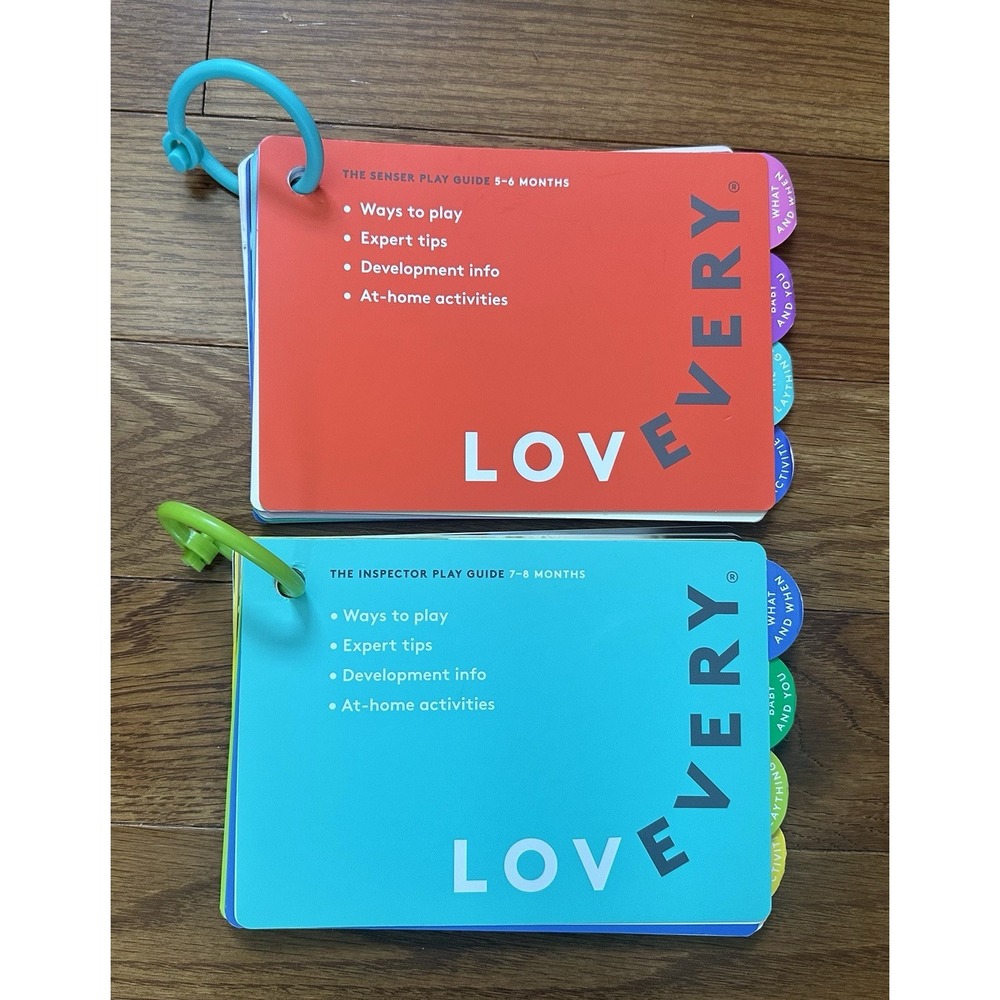 Lovevery The Senser Play Guide 5-6 Months Inspector Play 7-8 Months Montessori